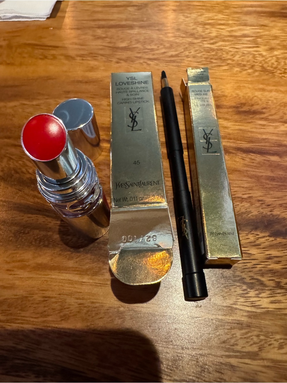 Yves Saint Laurent Loveshine Sheer Lipstick & Liner Duo - Bright Red